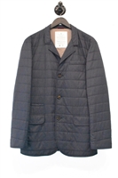 Navy Brunello Cucinelli Quilted Jacket, size M