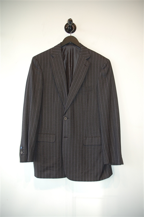 Gray Stripe Brioni Two-Piece Suit, size 40
