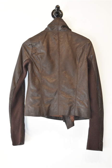 Dark Earth Rick Owens Leather Jacket, size S