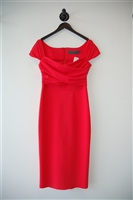 Coral Red Greta Constantine Sheath Dress, size L