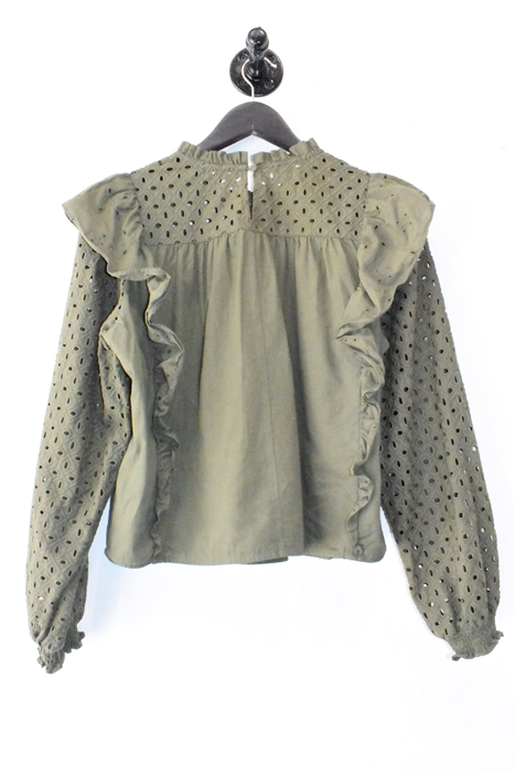 Military Green Maje Blouse, size M