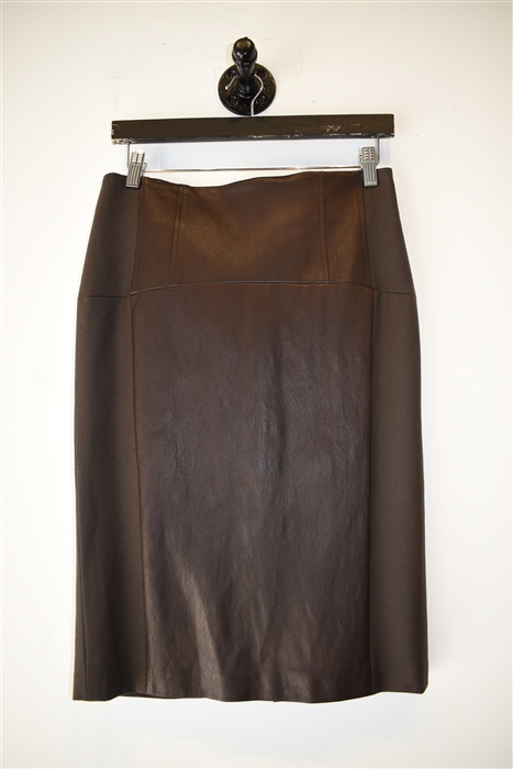 Espresso Brunello Cucinelli Pencil Skirt, size 6