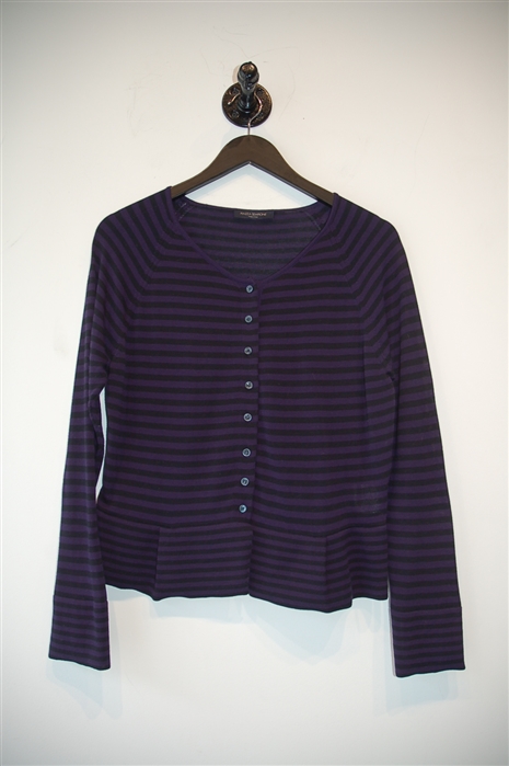 Purple Stripe Piazza Sempione Cardigan, size L