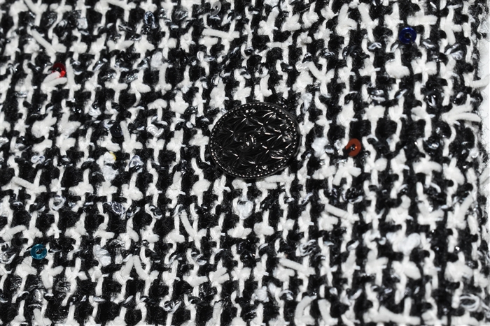 Black Tweed Chanel Sheath Dress, size 8