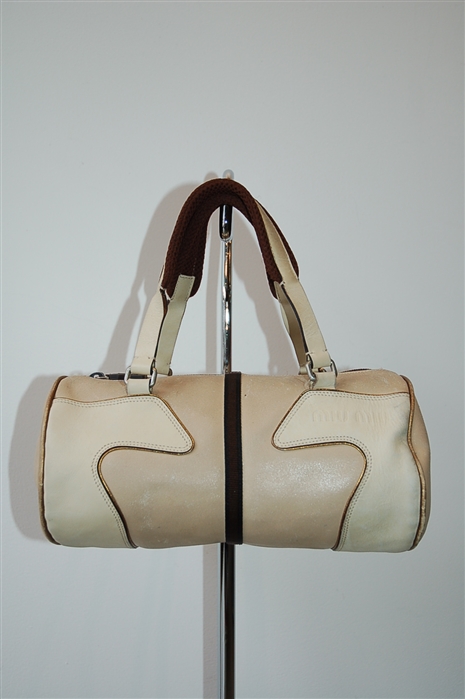 Mixed Neutrals Miu Miu Satchel, size S
