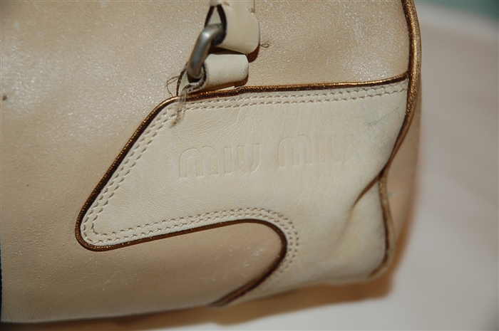 Mixed Neutrals Miu Miu Satchel, size S