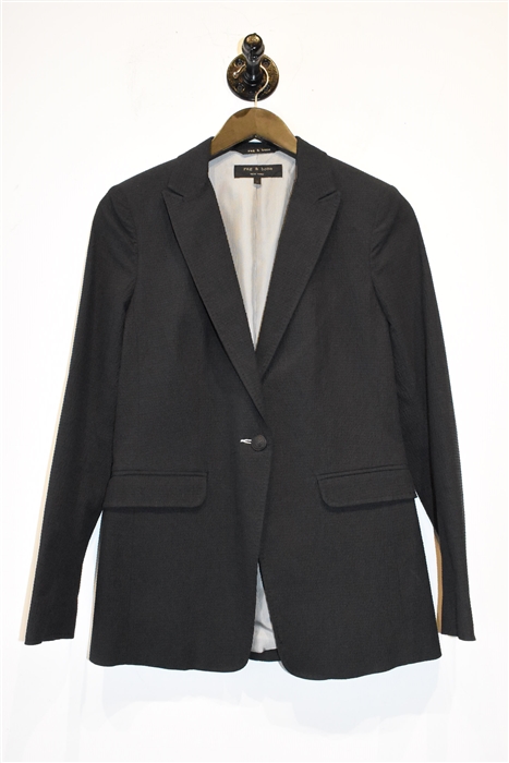 Basic Black Rag & Bone Long Blazer, size 2