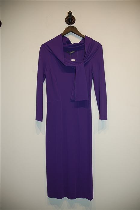 Ultra Violet Alberta Ferretti Sheath Dress, size 6