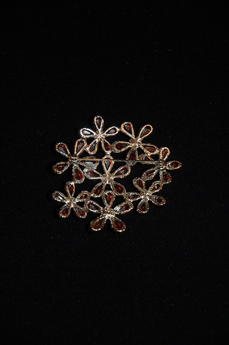 Rhodium Nina Ricci Brooch, size O/S