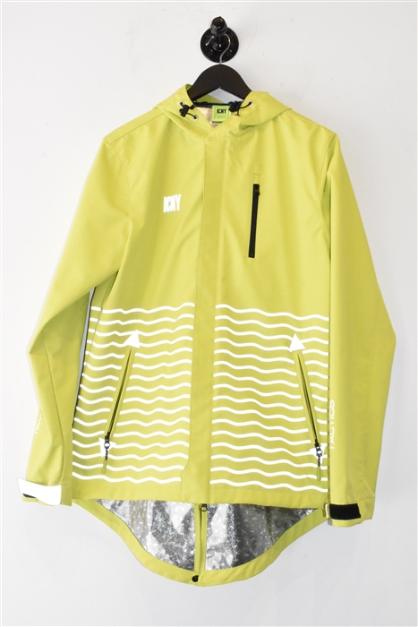 Neon Yellow ICNY Rain Jacket, size M