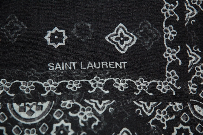Black & White Saint Laurent Scarf, size O/S
