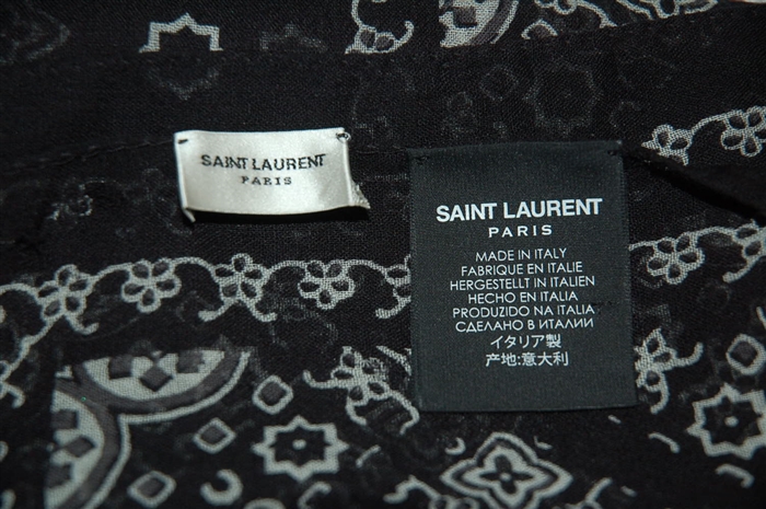Black & White Saint Laurent Scarf, size O/S