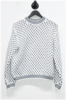 White & Navy Loro Piana Pullover, size XS