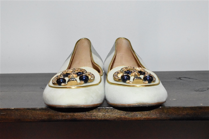 Mint Green Charlotte Olympia Flats, size 5