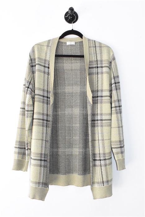 Yellow Check Dries van Noten Cardigan, size M