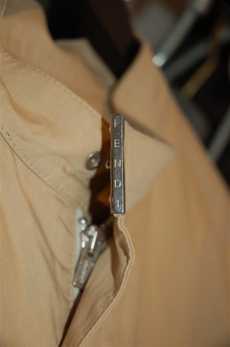 Beige Fendi Zippered Jacket, size S
