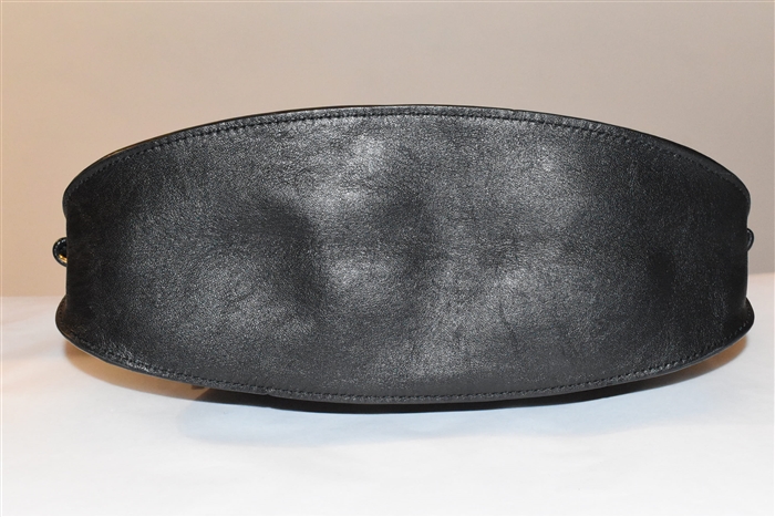 Black Leather Stuart Weitzman Shoulder Bag, size M