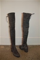 Smoke Stuart Weitzman Thigh-High Boots, size 7