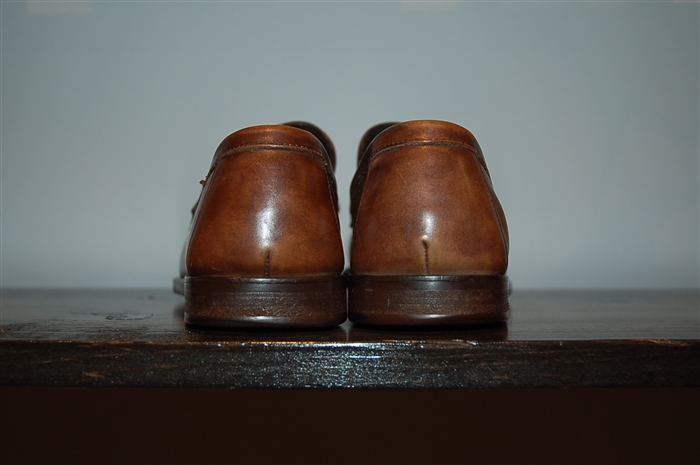 Aged Leather Bruno Magli Loafer, size 8.5