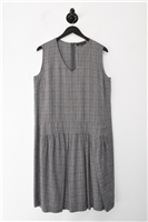 Brown Check Comrags Sheath Dress, size L