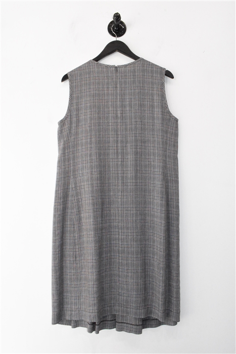 Brown Check Comrags Sheath Dress, size L