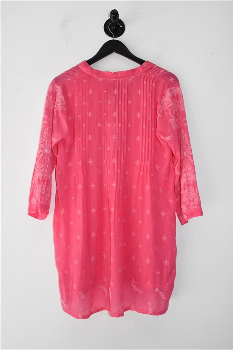 Candy Pink Johnny Was Tunic, size XS