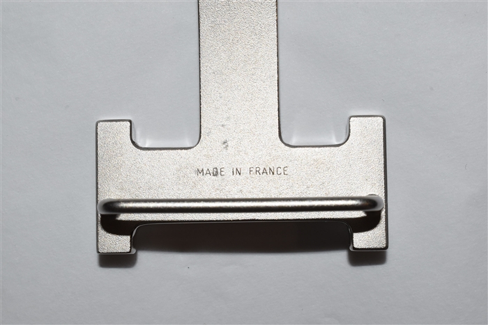 Black Leather Hermes Belt, size L