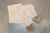 Soft Beige Luisa Cerano Scarf, size O/S