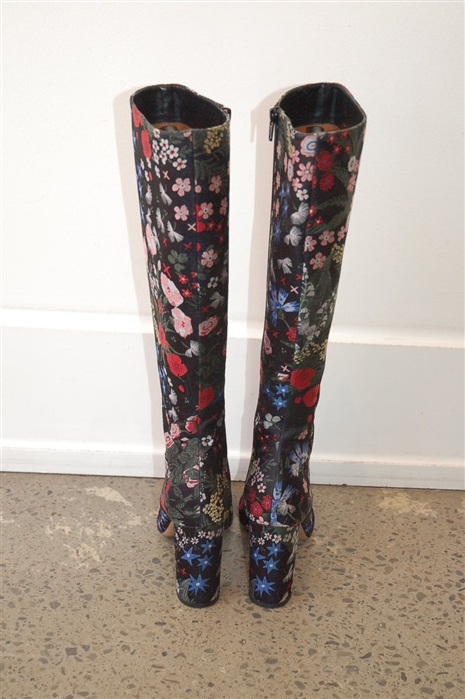 Floral Valentino Tall Boots, size 9