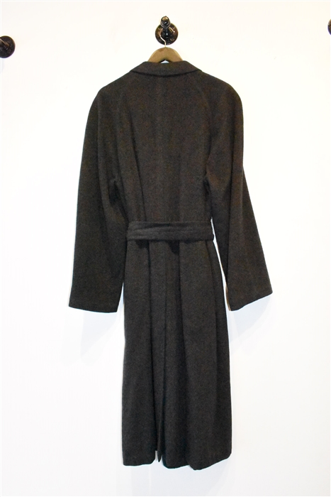 Charcoal Kiton Cashmere Coat, size XL