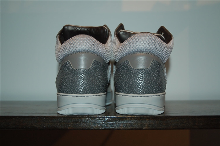 Gray Tones Lanvin Mid-Top Sneakers, size 7.5