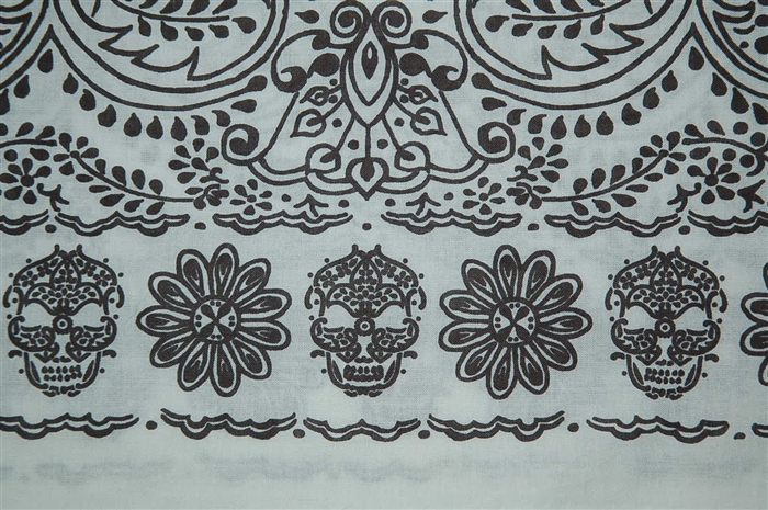 White & Gray Alexander McQueen Bandana, size O/S