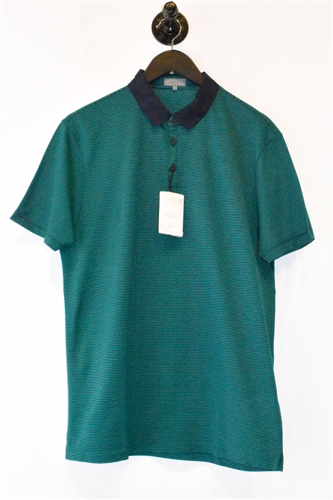 Green Stripe Lanvin Polo, size L