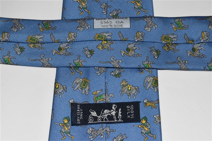 Dusk Blue Hermes Tie, size O/S