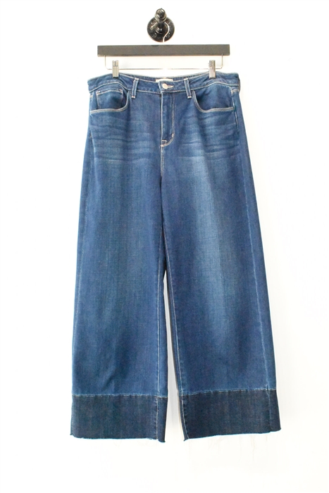 Denim Blue L'Agence Wide-Leg, size 30