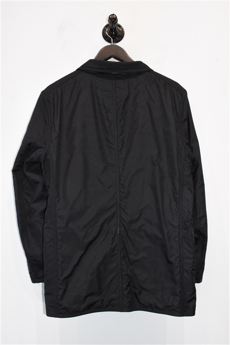 Black Leather Jil Sander Leather Jacket, size L