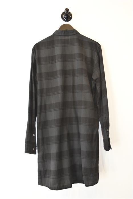 Black Check Robert Geller Button Shirt, size XS
