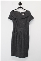 Smoky Gray Chanel Sheath Dress, size 8