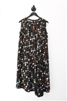 Polka Dot Comrags Midi Dress, size M