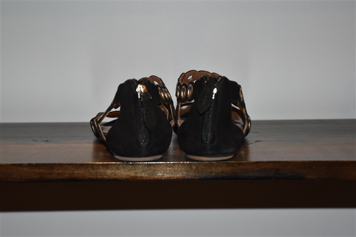 Black Suede Alaia Sandal, size 9