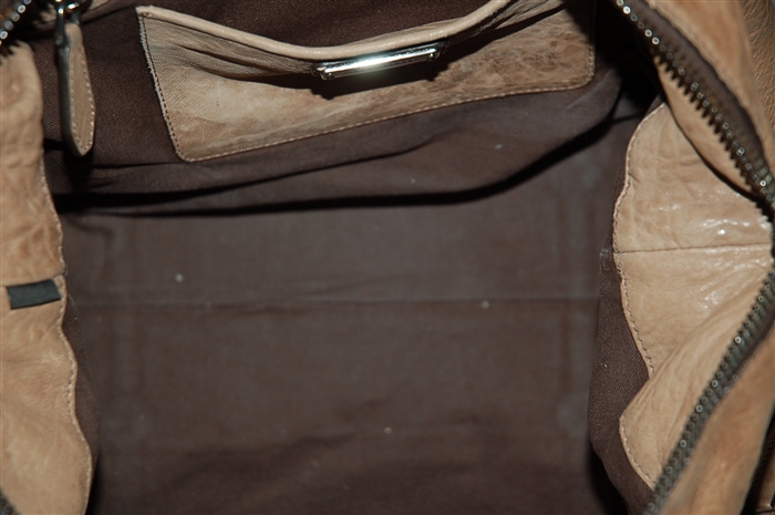 Aged Leather Miu Miu Satchel, size L