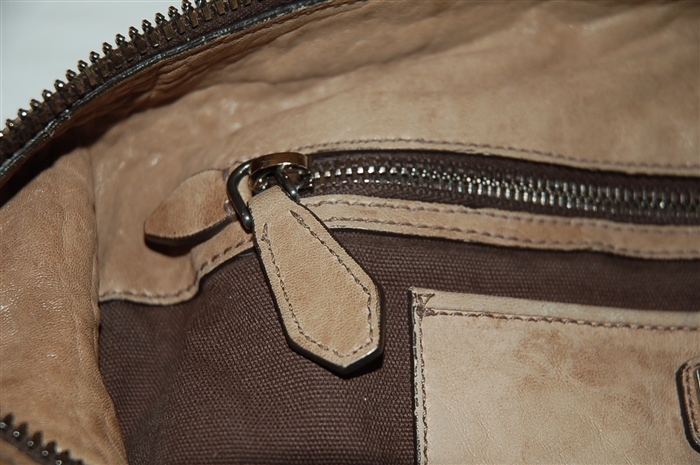 Aged Leather Miu Miu Satchel, size L