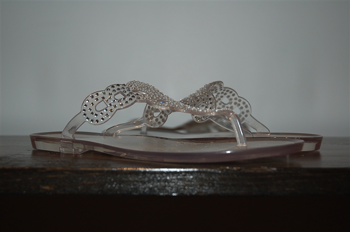 Clear Stuart Weitzman Sandal, size 7
