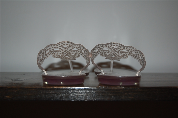 Clear Stuart Weitzman Sandal, size 7