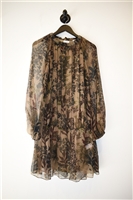 Floral Brunello Cucinelli Bohemian Dress, size S