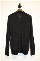 Charcoal All Saints Zippered Sweater, size S