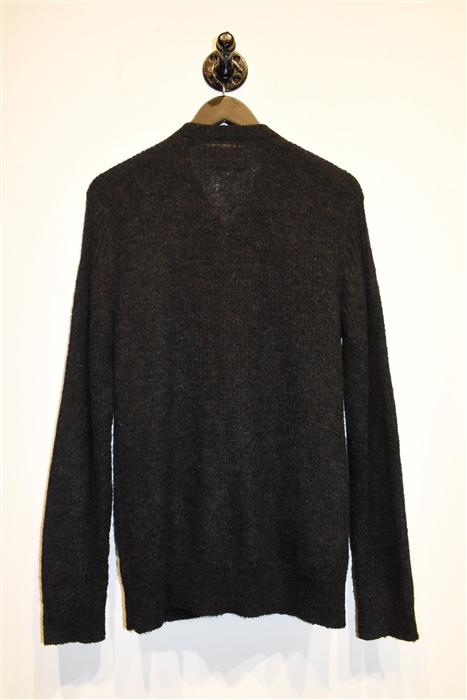 Charcoal All Saints Zippered Sweater, size S