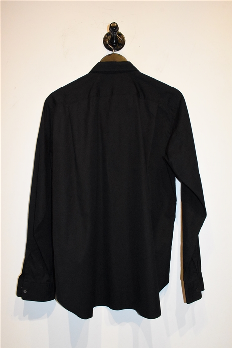 Basic Black Comme Des Garcons Homme Plus Button Shirt, size M
