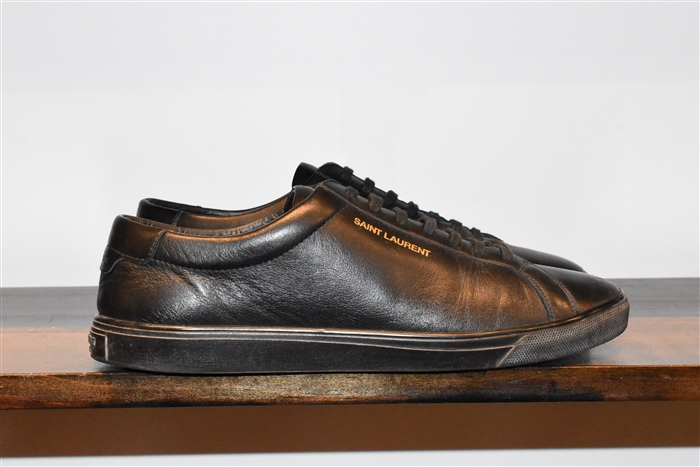 Black Leather Saint Laurent Sneaker, size 10