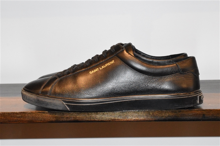 Black Leather Saint Laurent Sneaker, size 10
